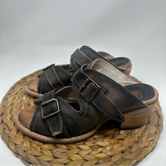 Freebird Caprice Leather Mule Sandal Dark Brown Size 9 Women's - Picture 4 of 9